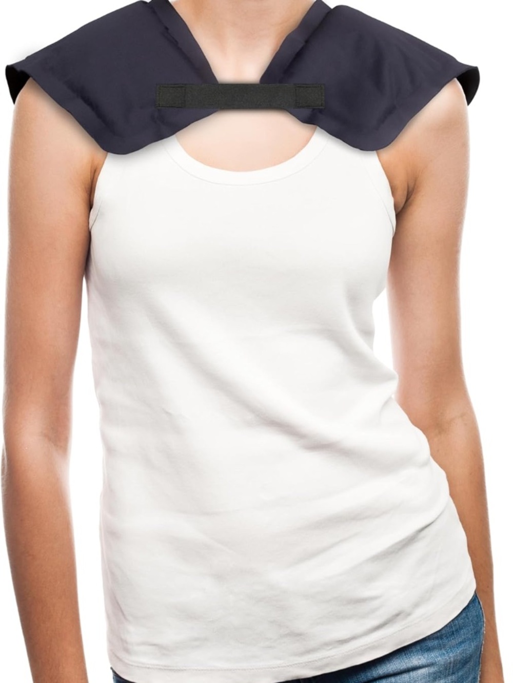 Rapid Relief Reusable Neck & Shoulder Gel Wrap - Hot/Cold Therapy with Strap - Picture 5 of 13